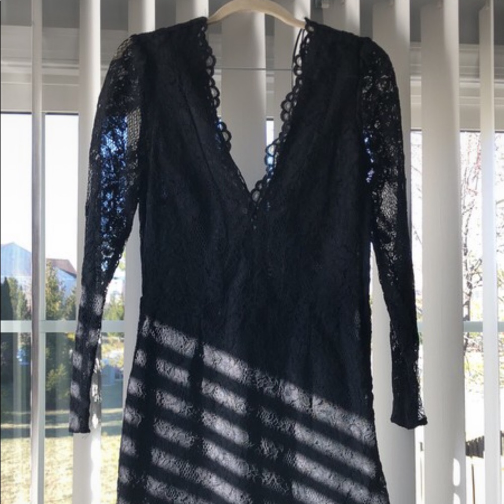 Black lace dress